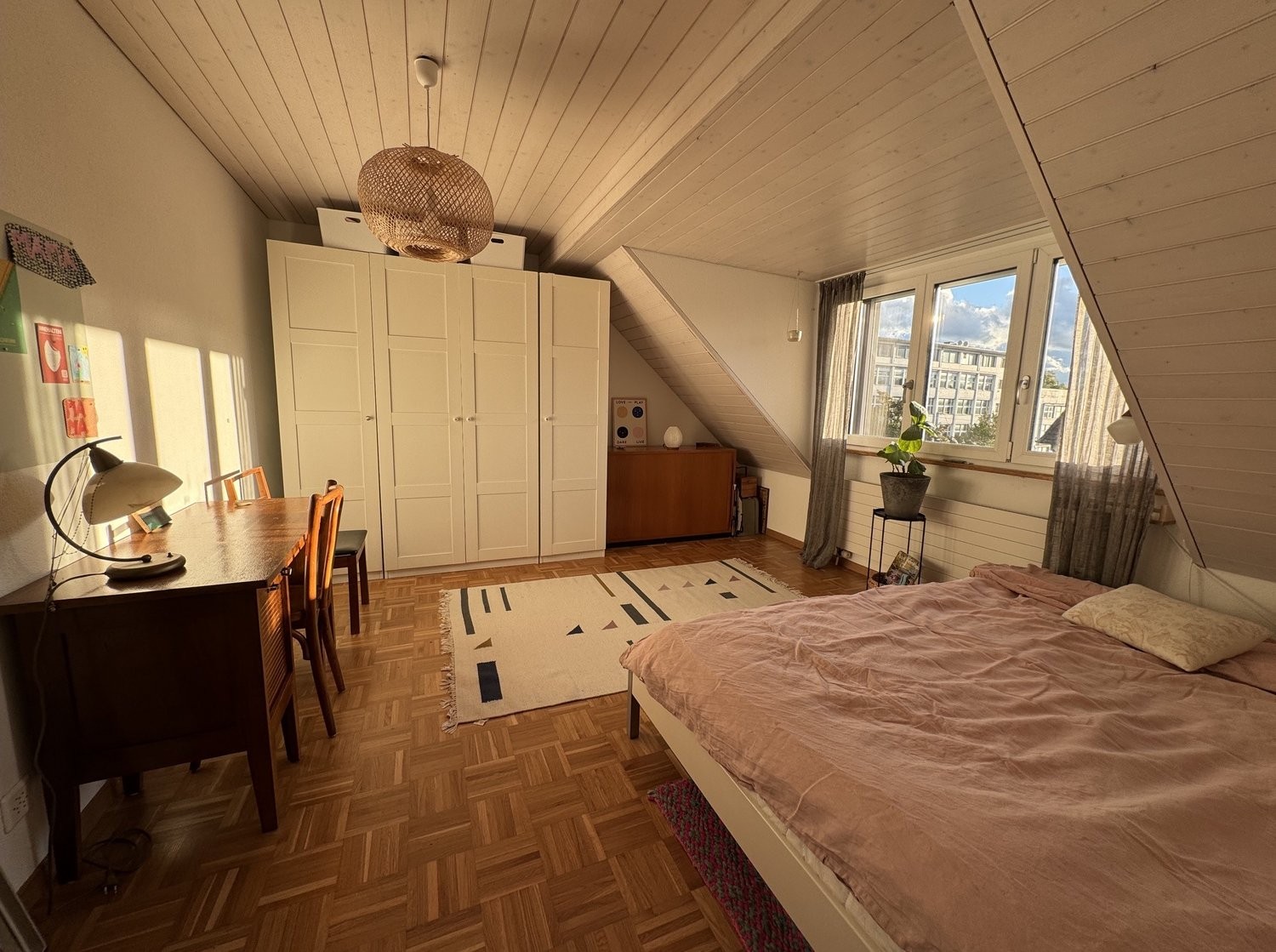 4 rooms furnished flat