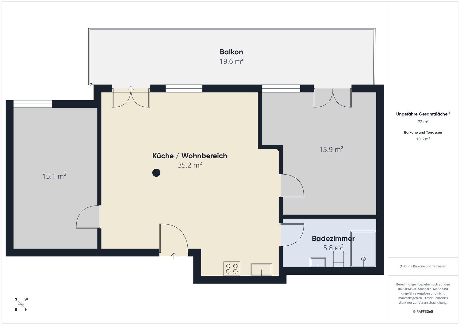 3 ½ rooms apartment, photo 10 sur 10