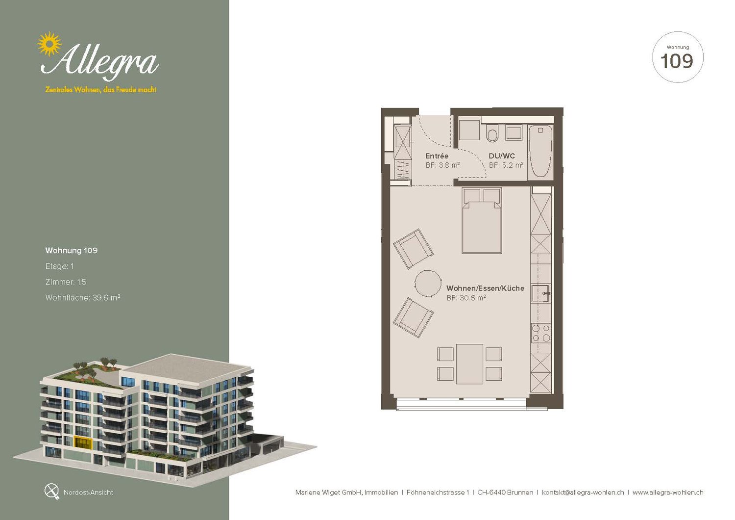 1 ½ rooms apartment, photo 5 of 8