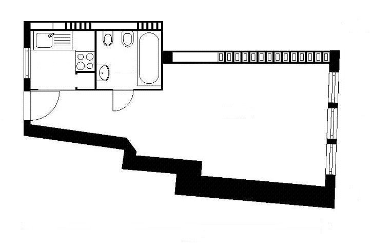 1-Zimmer-Wohnung