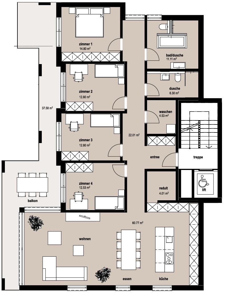 5 ½ rooms apartment