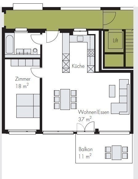 2 ½ rooms apartment, photo 10 of 10