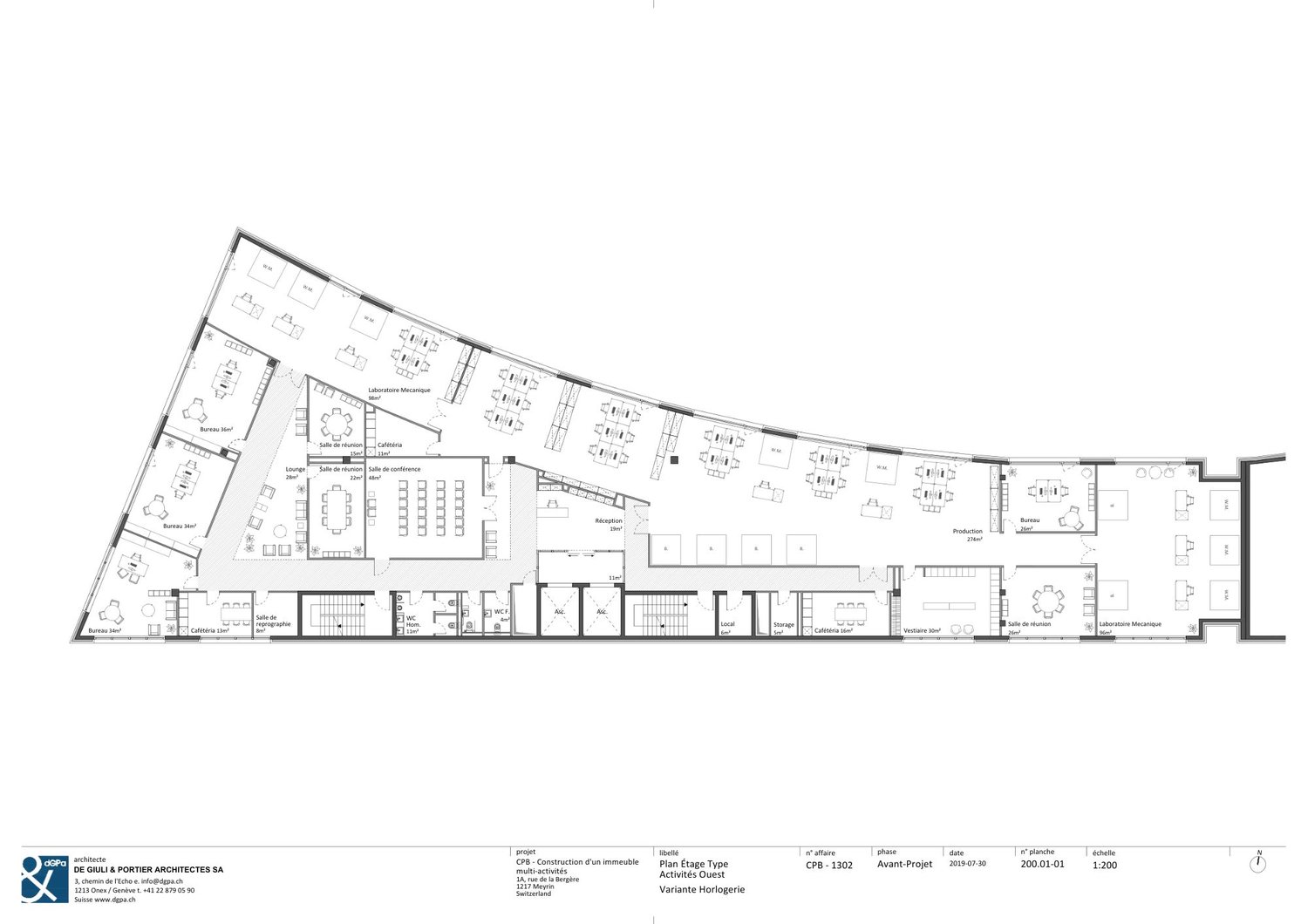 1000m² industrial object