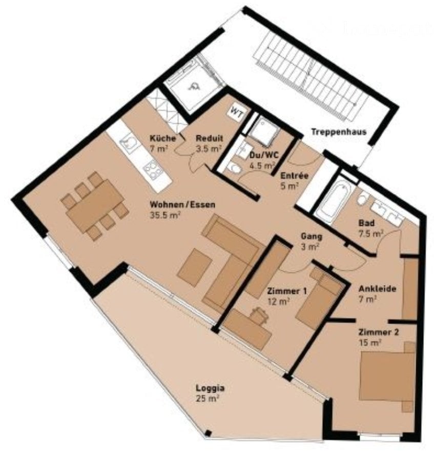 3 ½ rooms apartment, photo 2 of 5