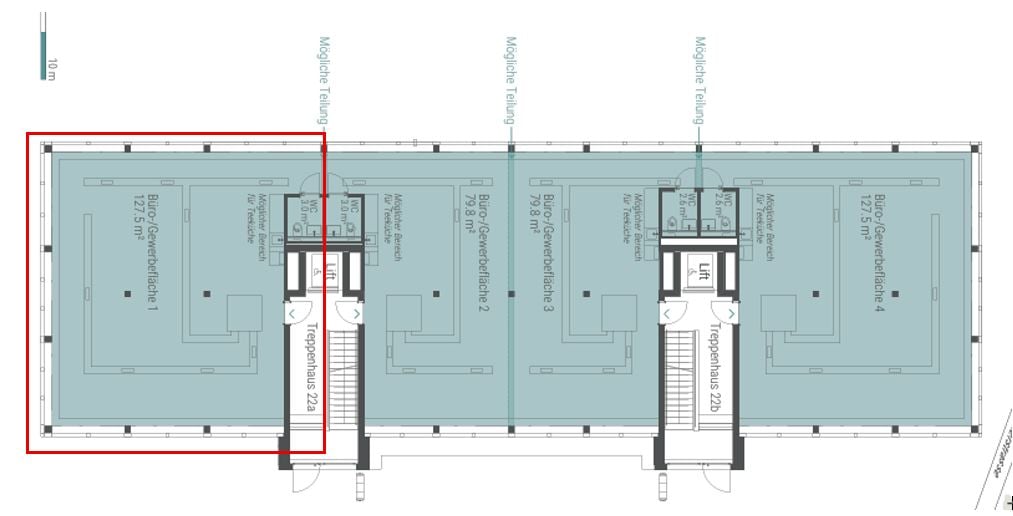 130m² commercial