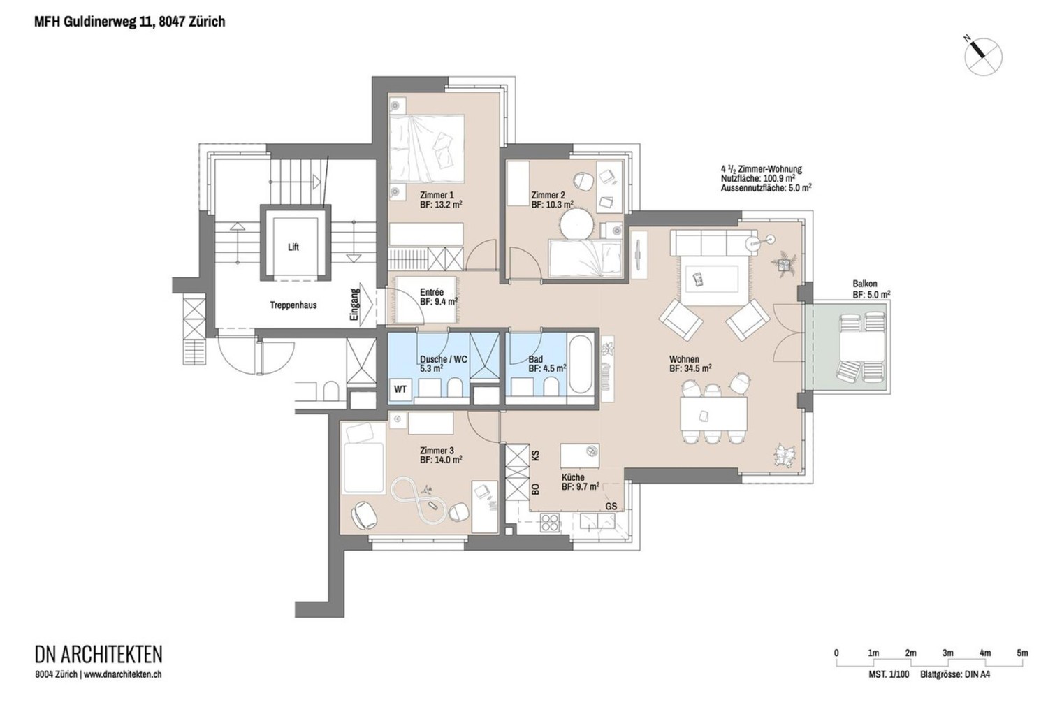 4 ½ rooms apartment