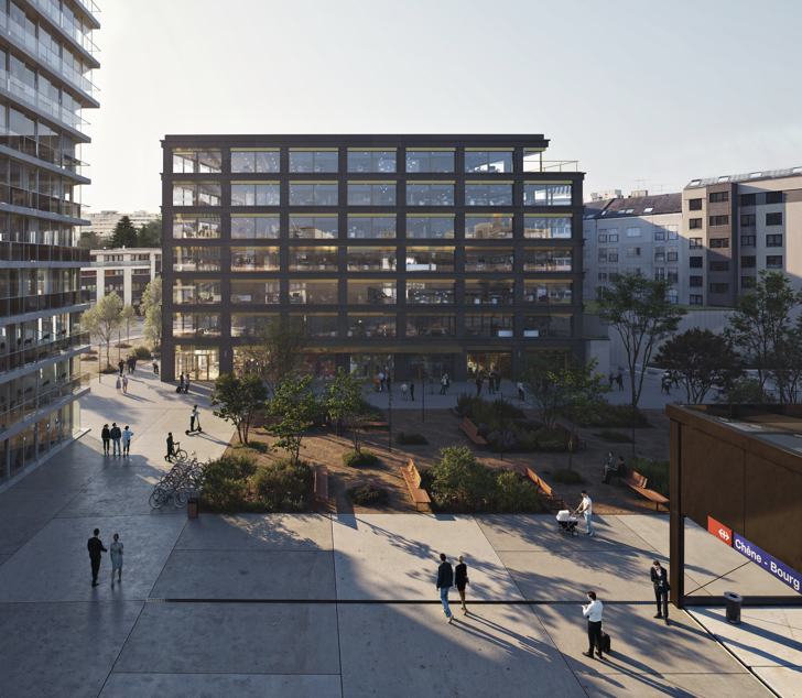 1206m² office