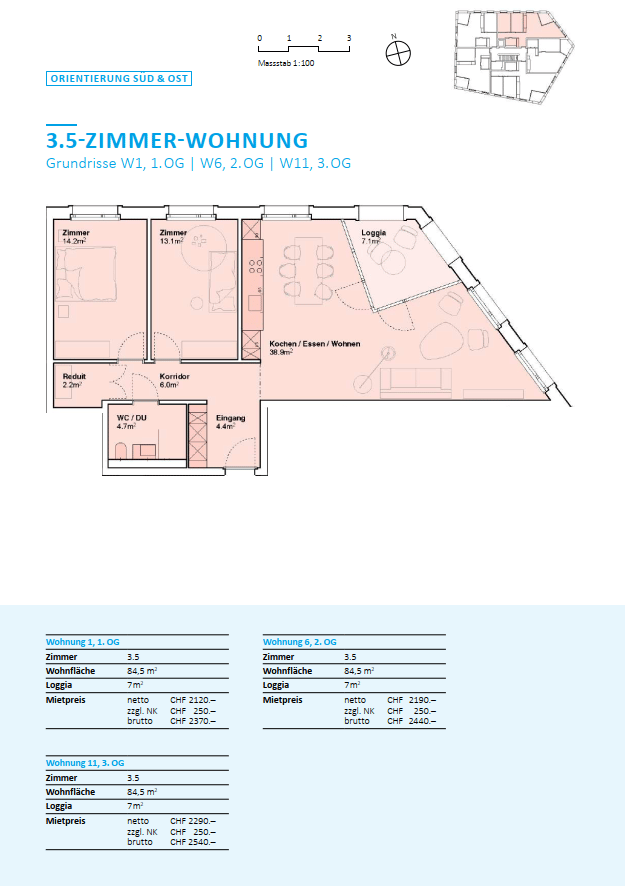 appartamento di 3 locali, foto 2 di 4