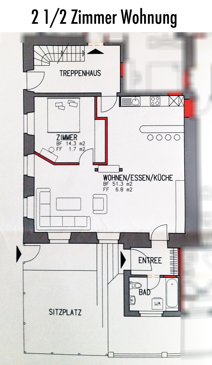 2 ½ rooms apartment, photo 4 of 10