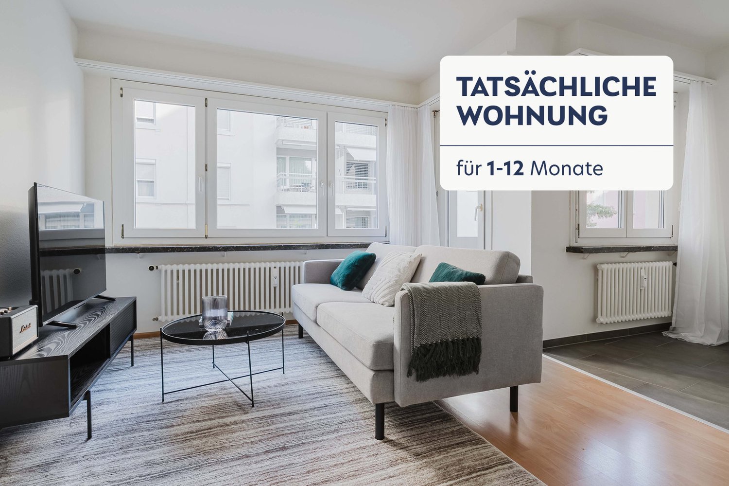 2 rooms furnished flat
