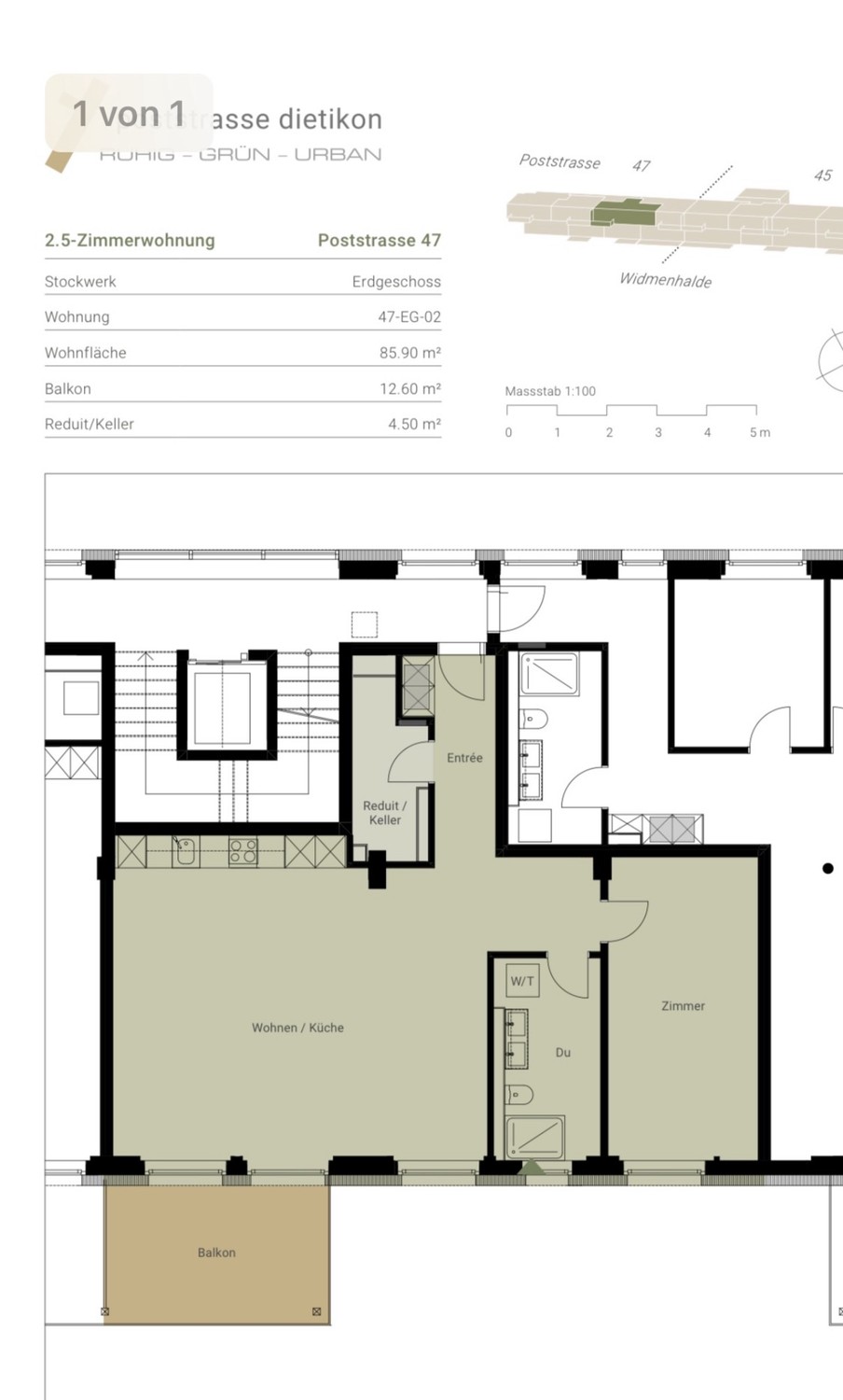 2 ½ rooms apartment, photo 8 of 9