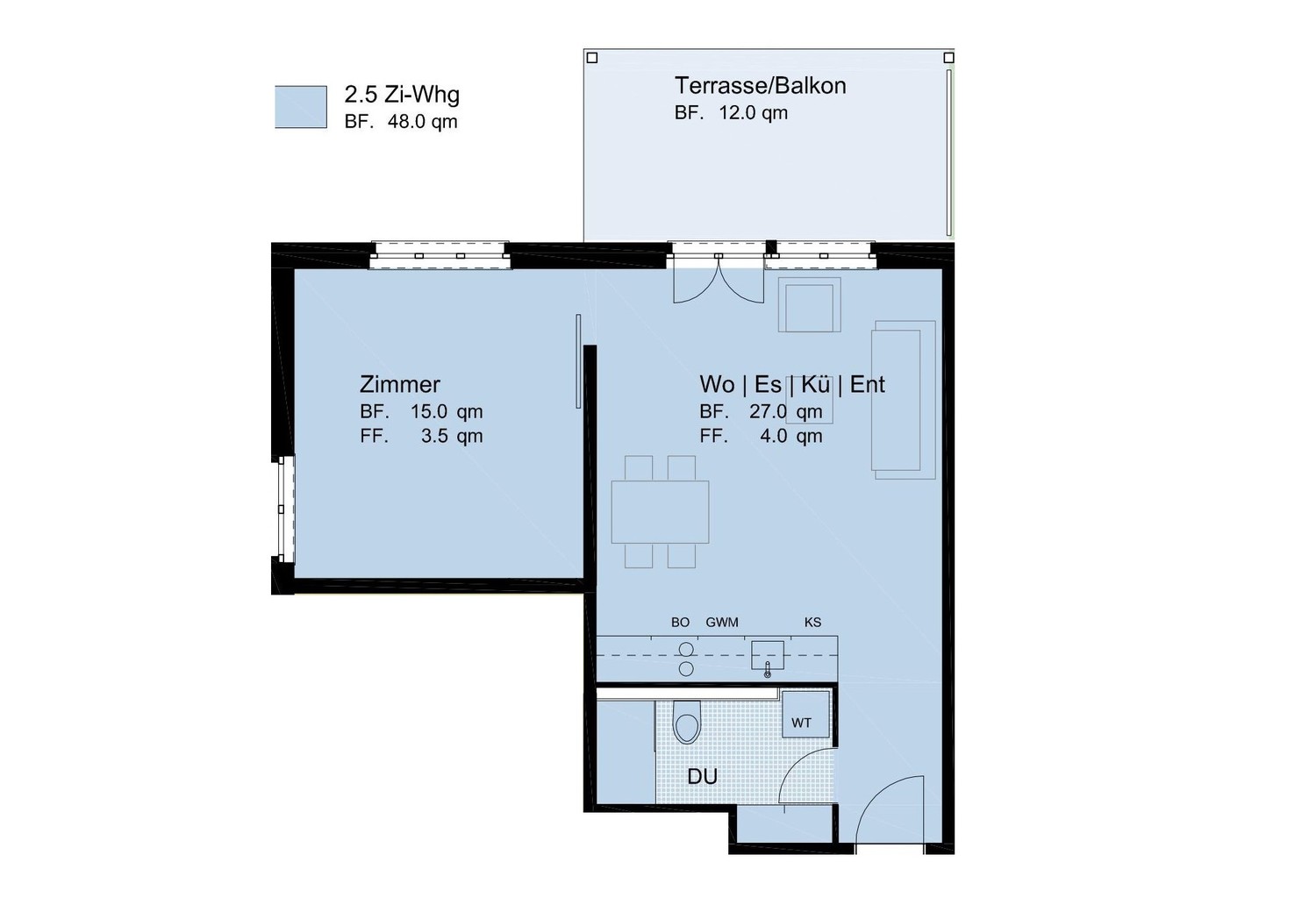 2 ½ rooms apartment, photo 3 of 5