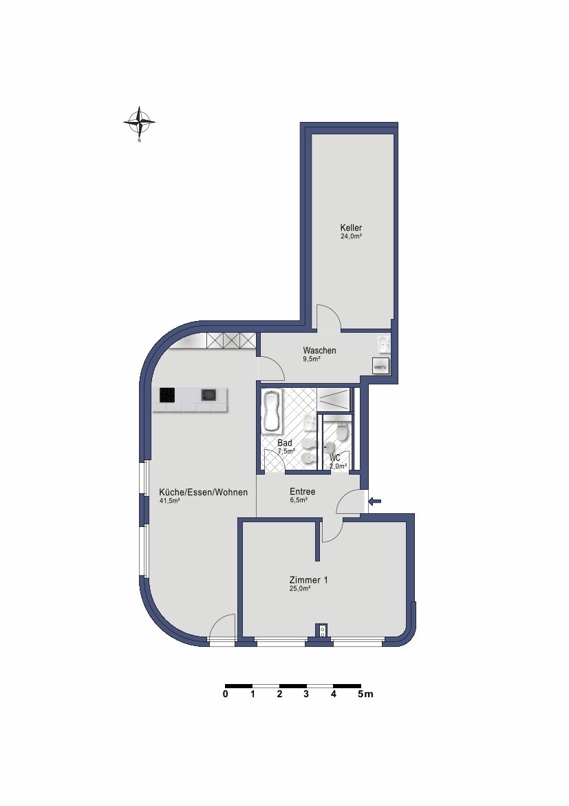 2 ½ rooms apartment, photo 8 of 8