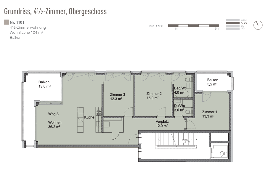 4 ½ rooms apartment