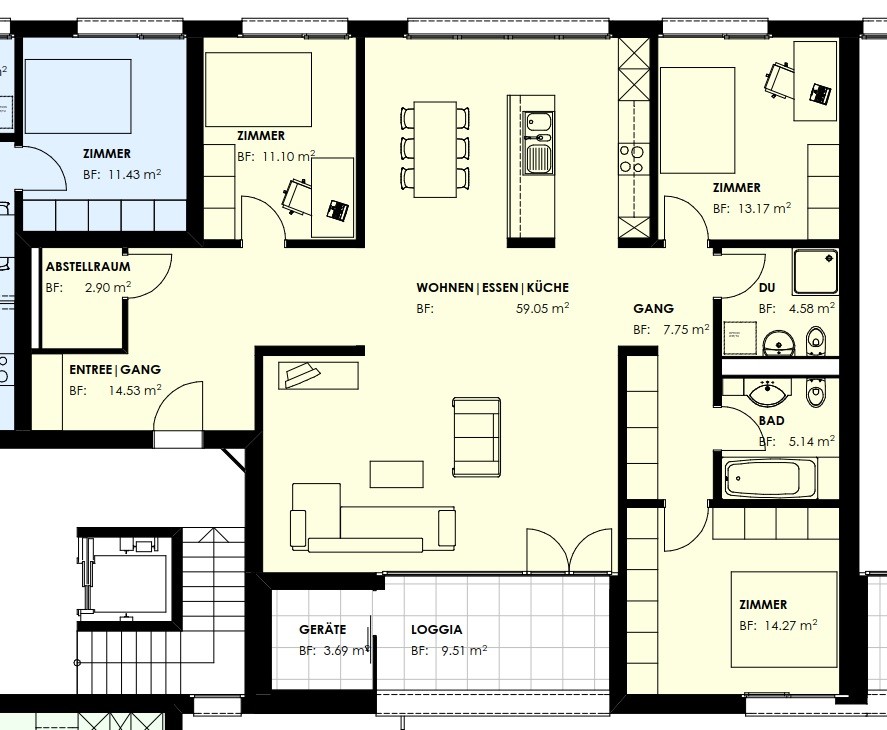 Appartement de 2 ½ pièces