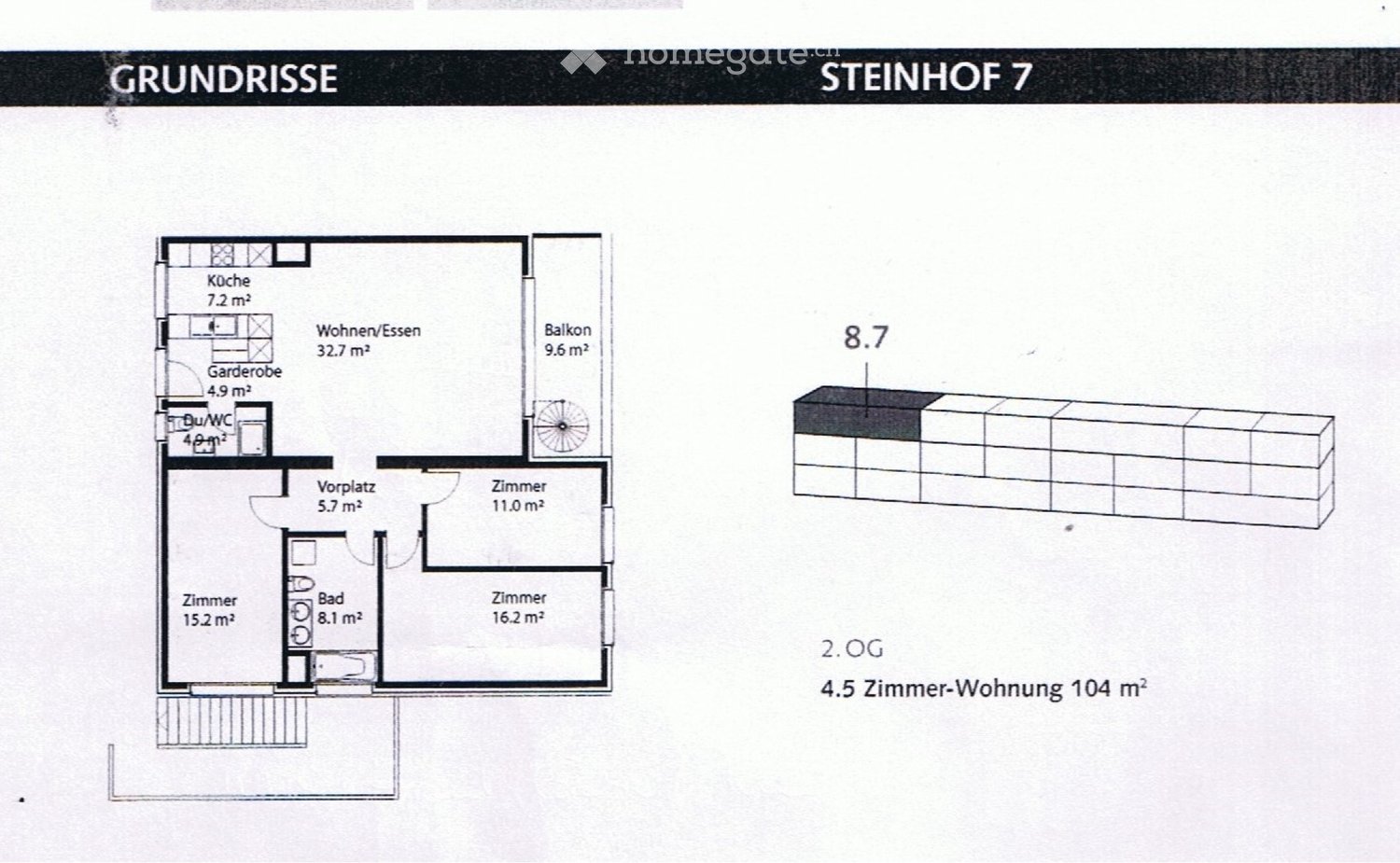 4 rooms apartment