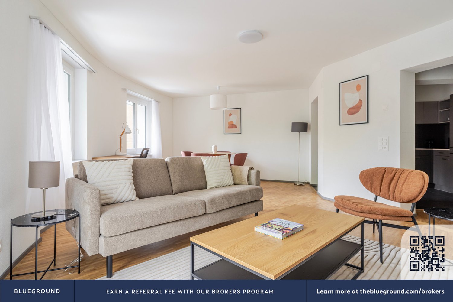 3 ½ pièces appartement meublé