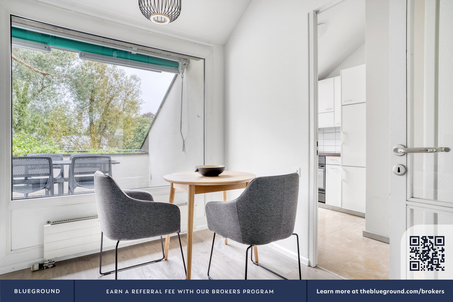 2 ½ rooms furnished flat
