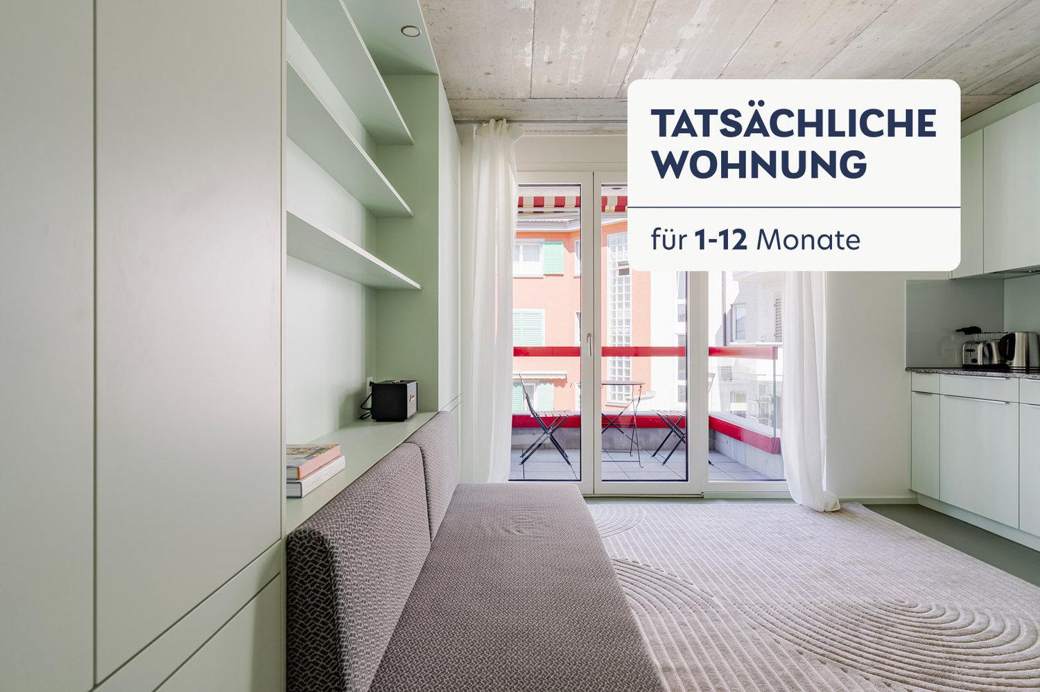 3 ½ rooms furnished flat