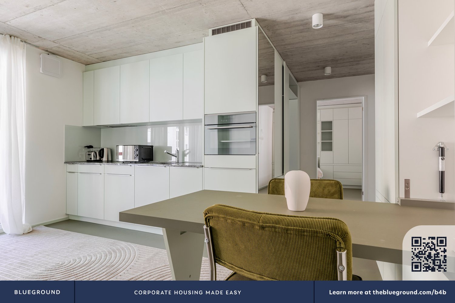 3 ½ rooms furnished flat