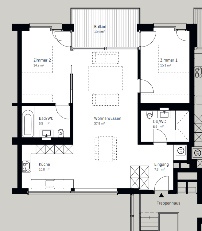 3 ½ rooms apartment