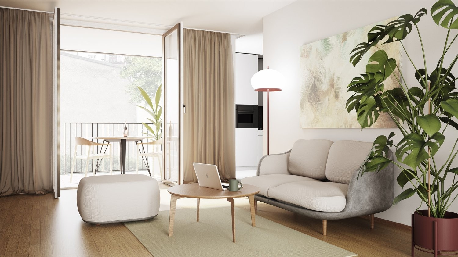 1 ½ rooms apartment