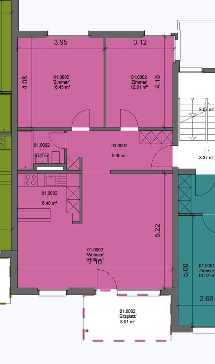 3 ½ rooms apartment