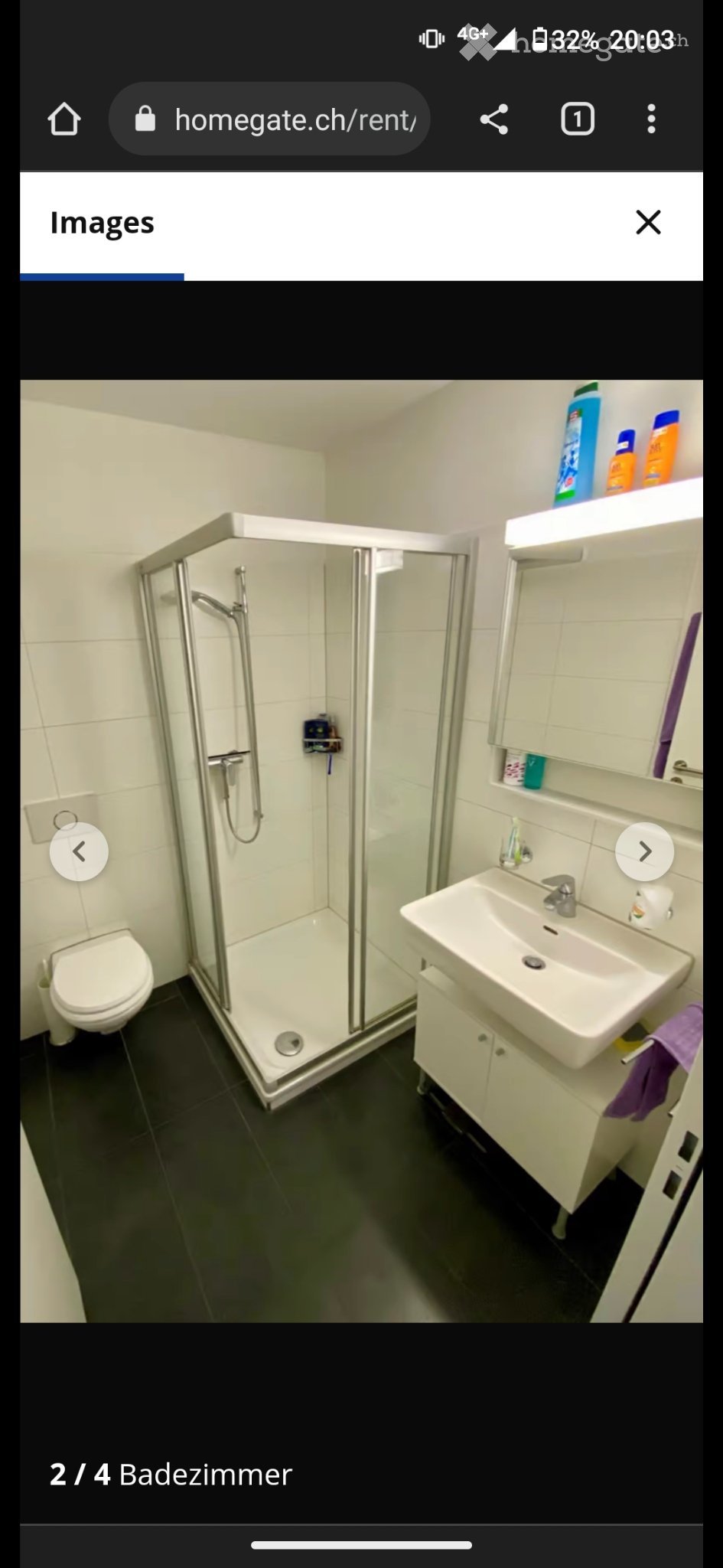 1 ½ rooms apartment