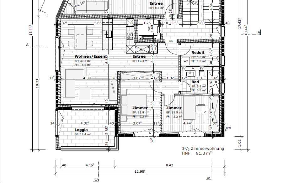 2 ½ room apartment