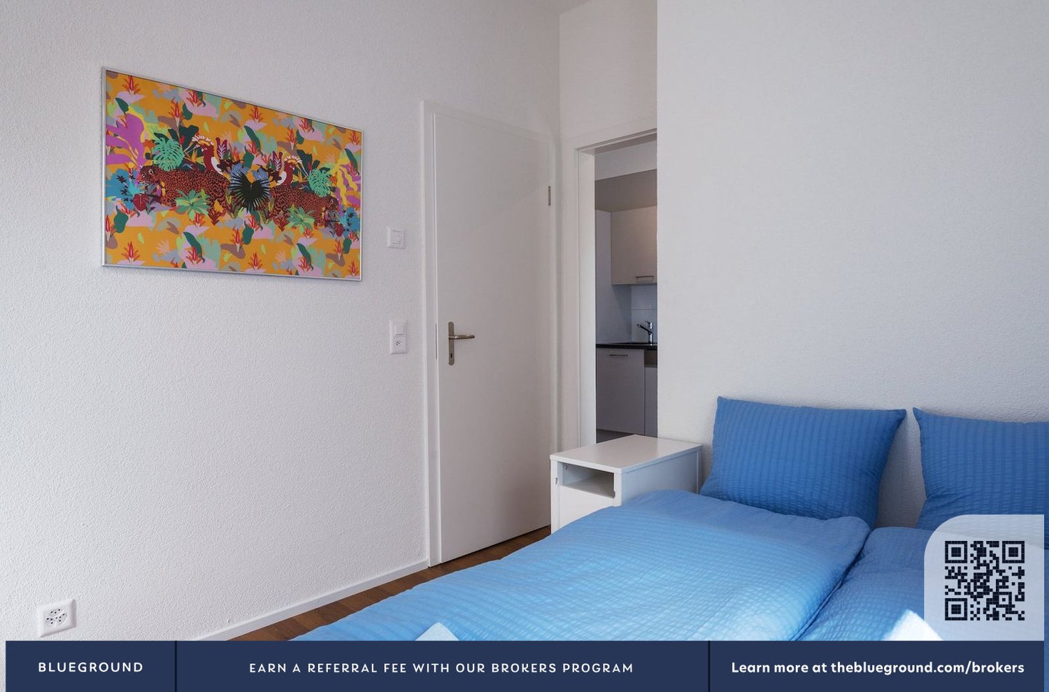 3 rooms furnished flat