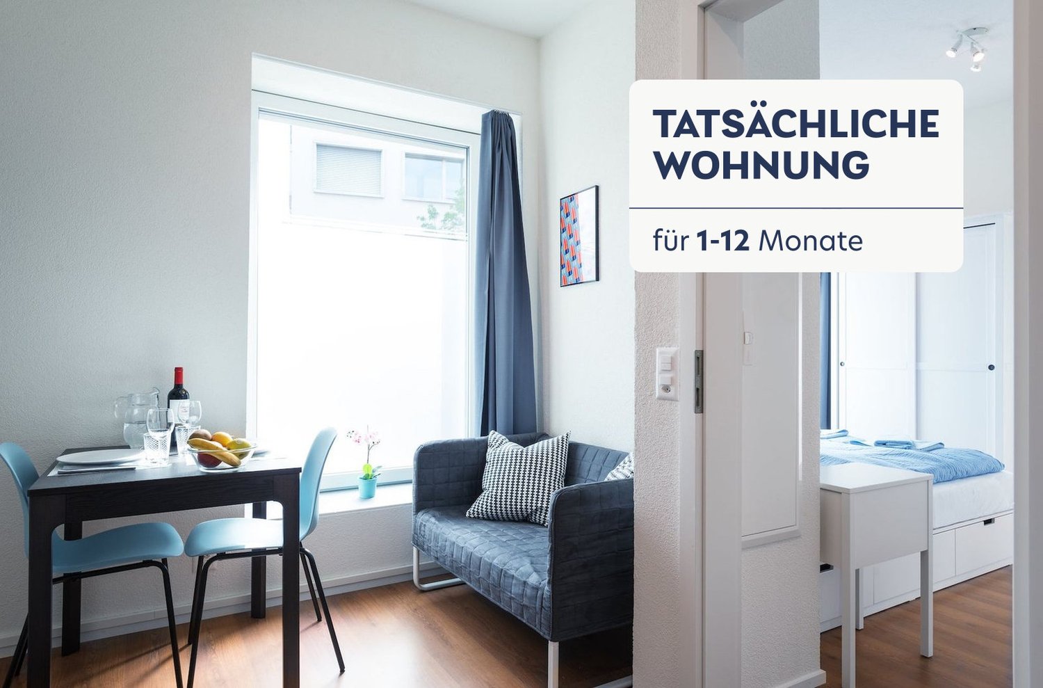 3 rooms furnished flat