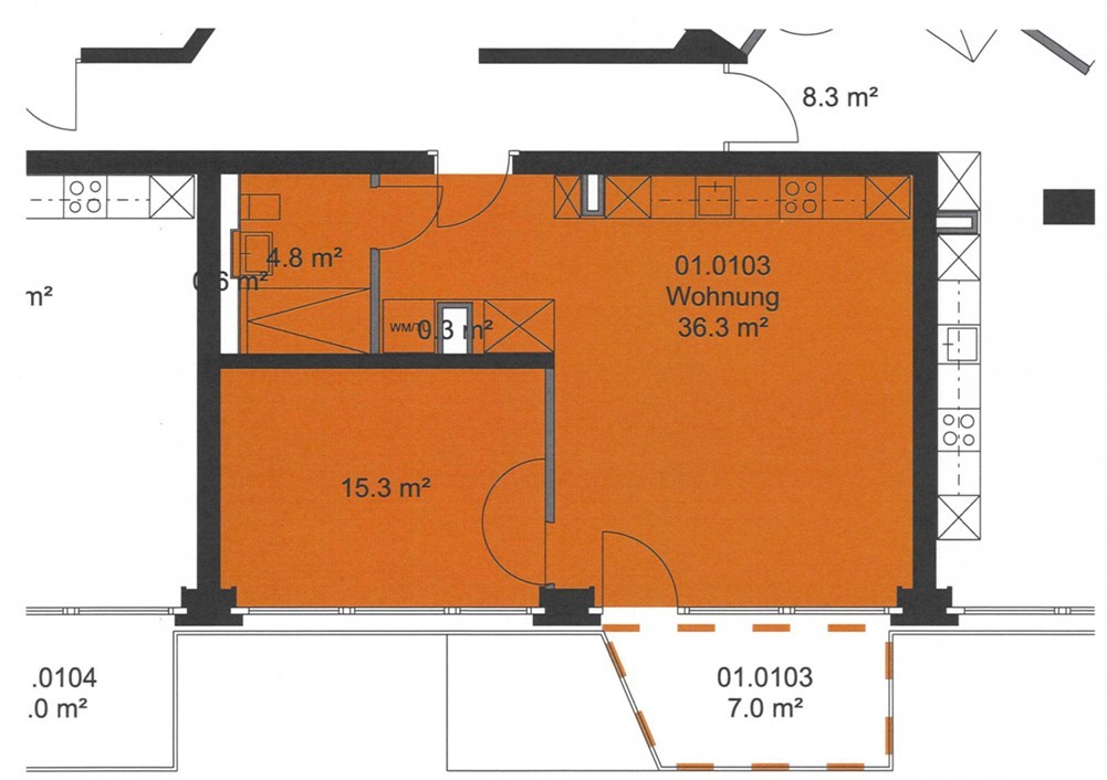 1 ½ Zimmer Wohnung