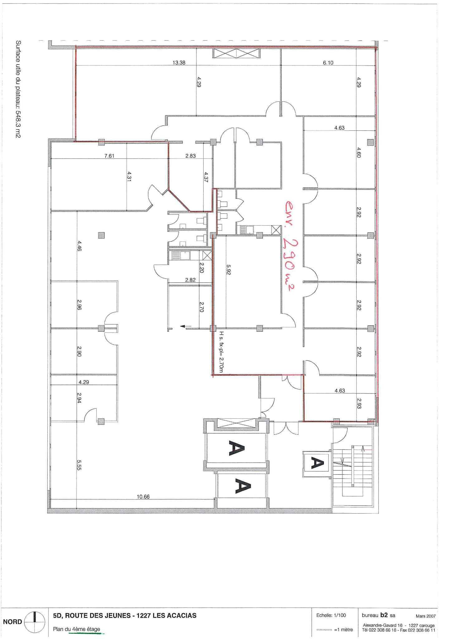 ufficio di 290m²