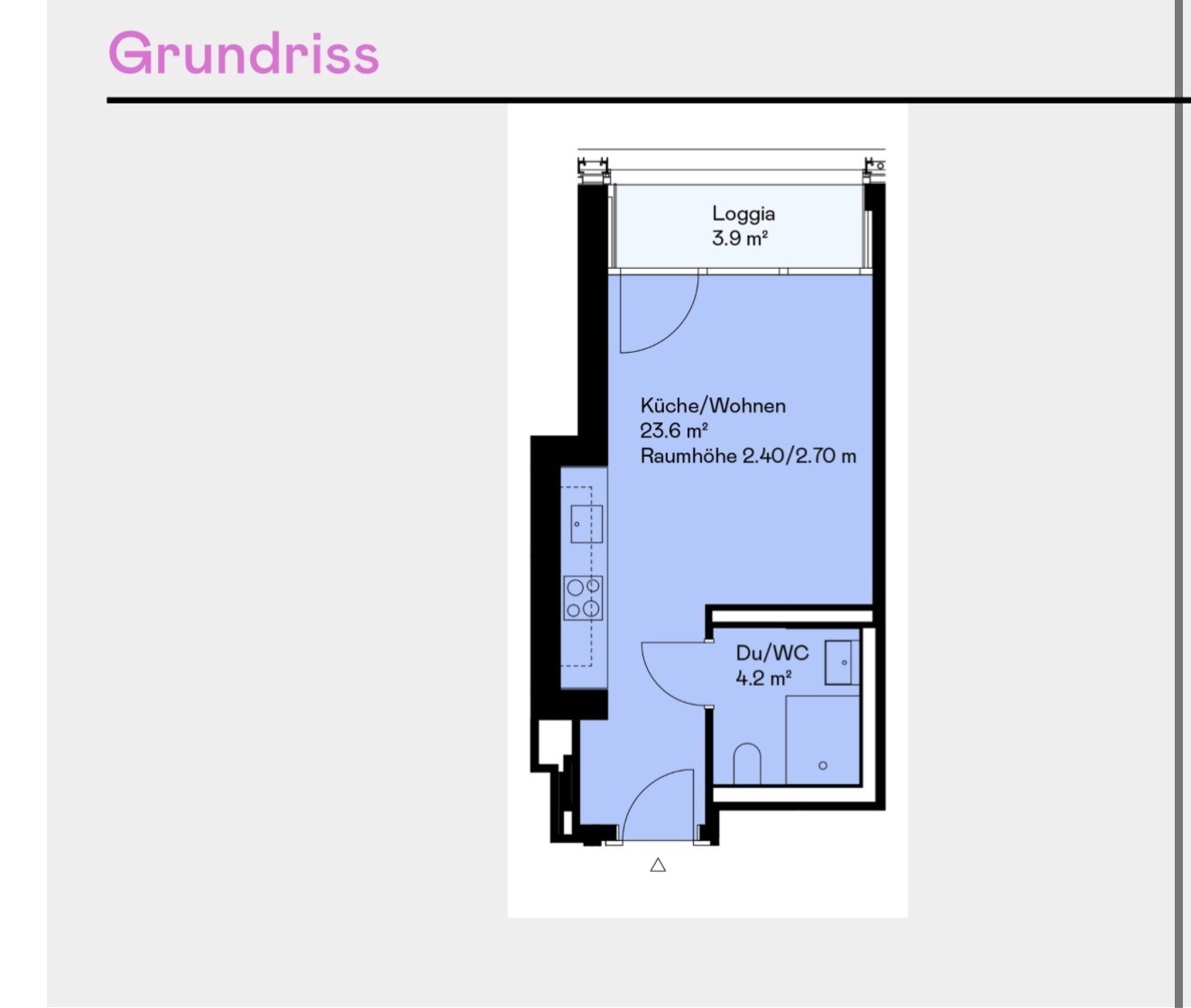 2 ½ rooms apartment