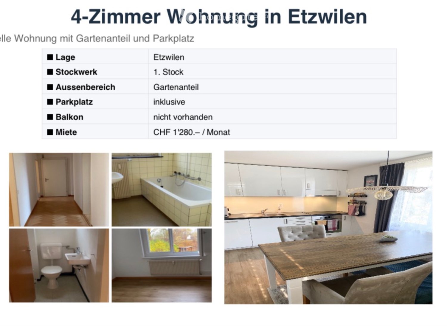 4 rooms apartment