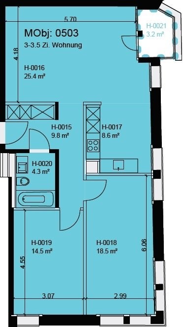 3 ½ rooms apartment, photo 7 of 8