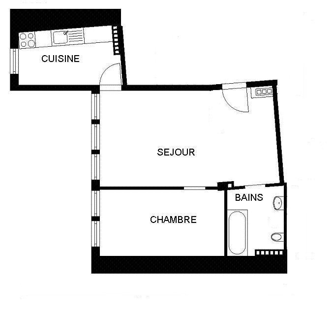 3 rooms apartment