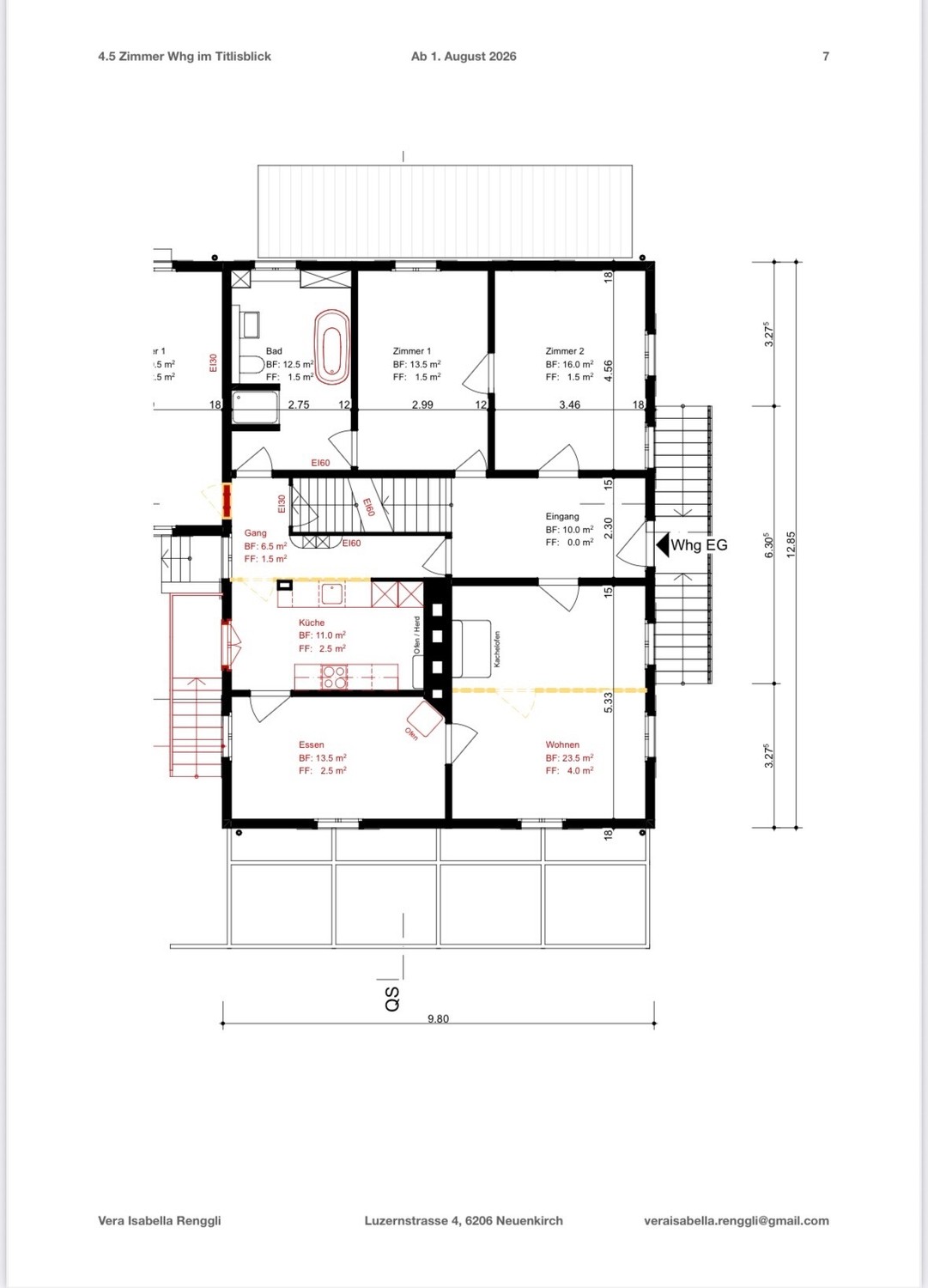 4 ½ rooms apartment