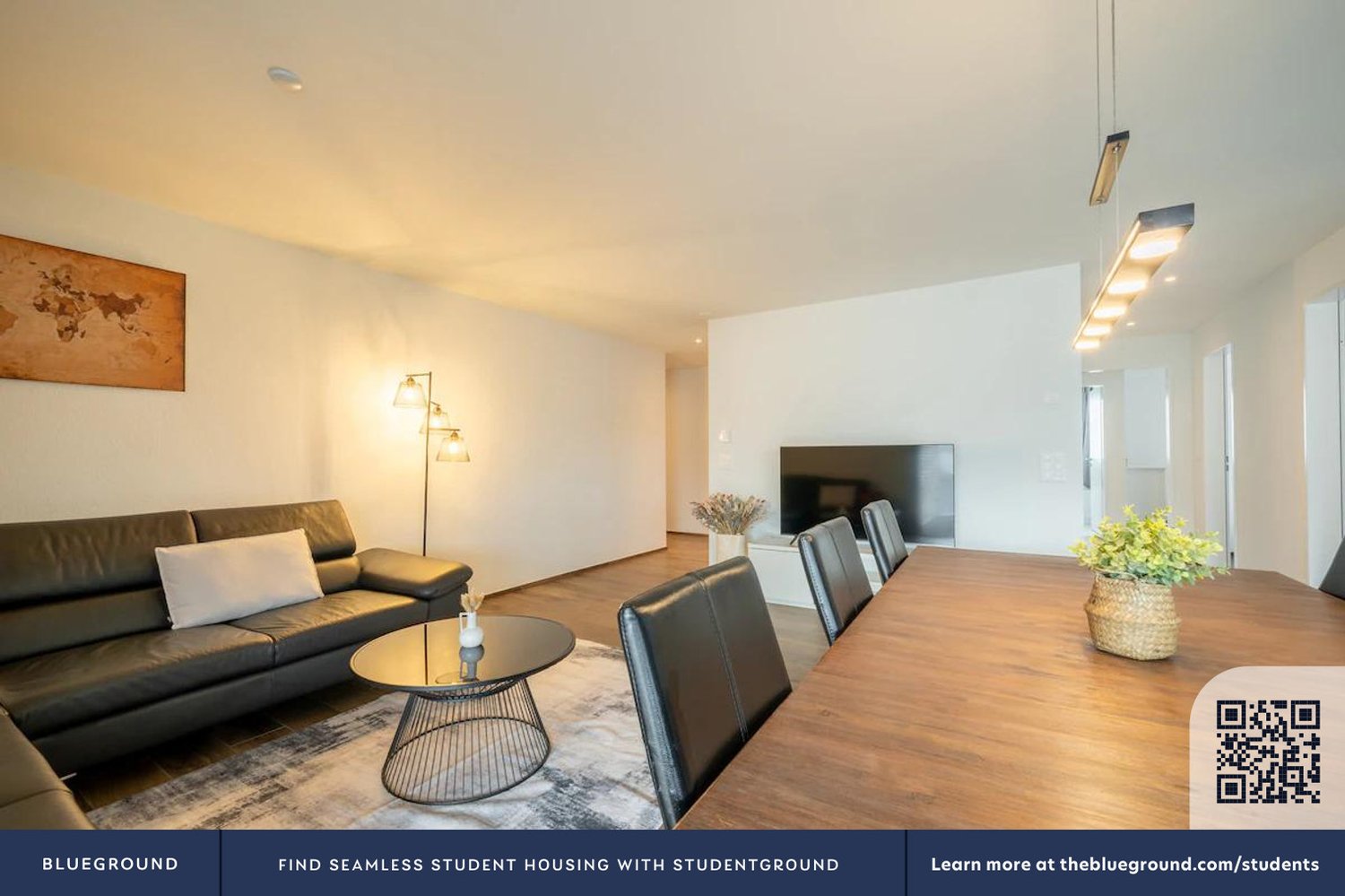 4 rooms furnished flat