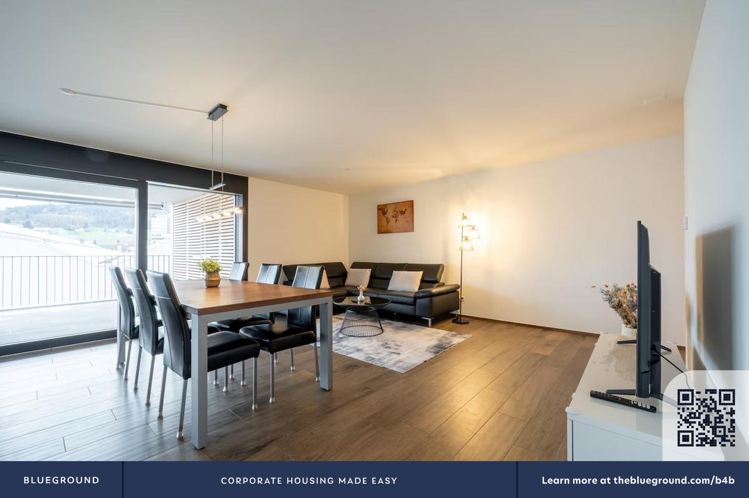 4 rooms furnished flat