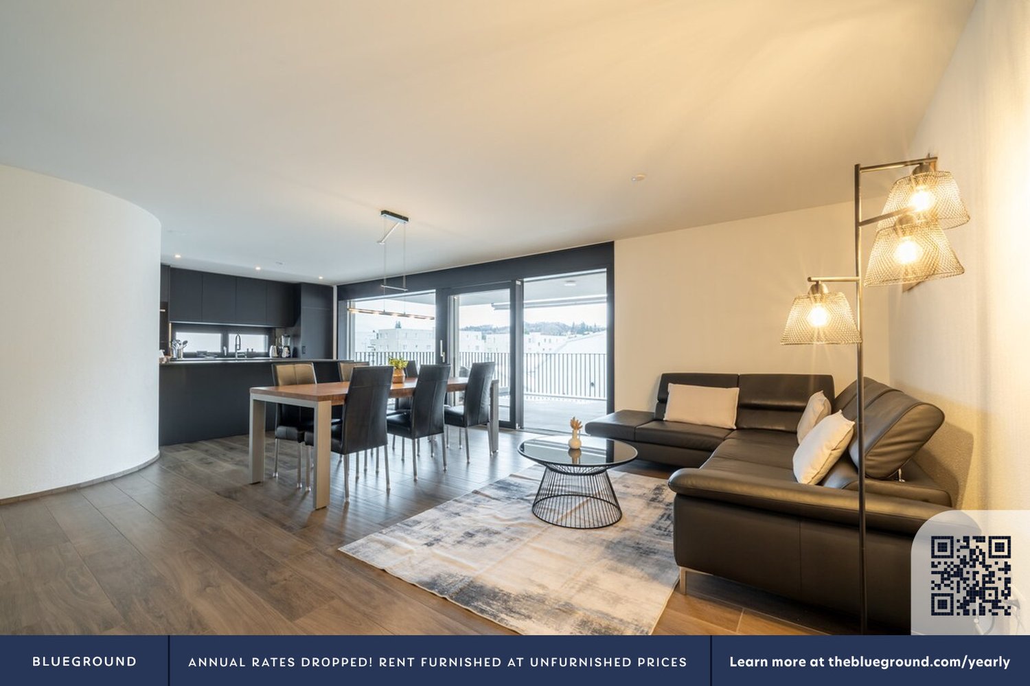 4 rooms furnished flat