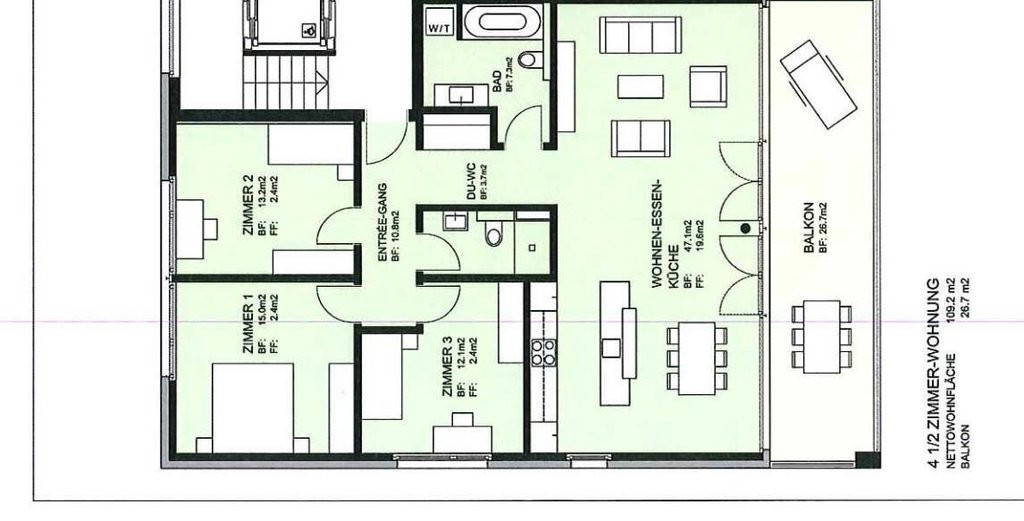 Appartement de 4 ½ pièces