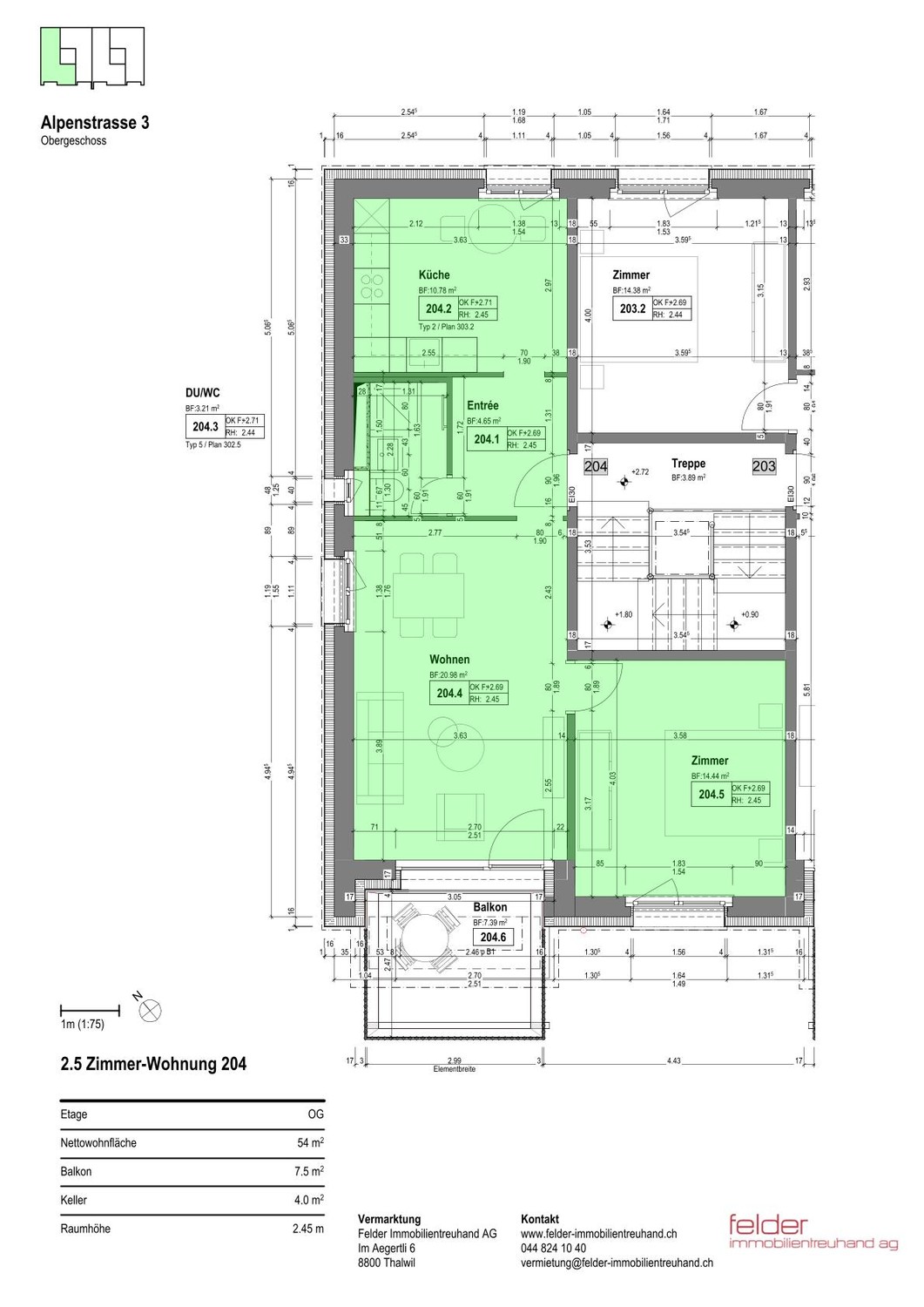 2 ½ rooms apartment, photo 3 of 3