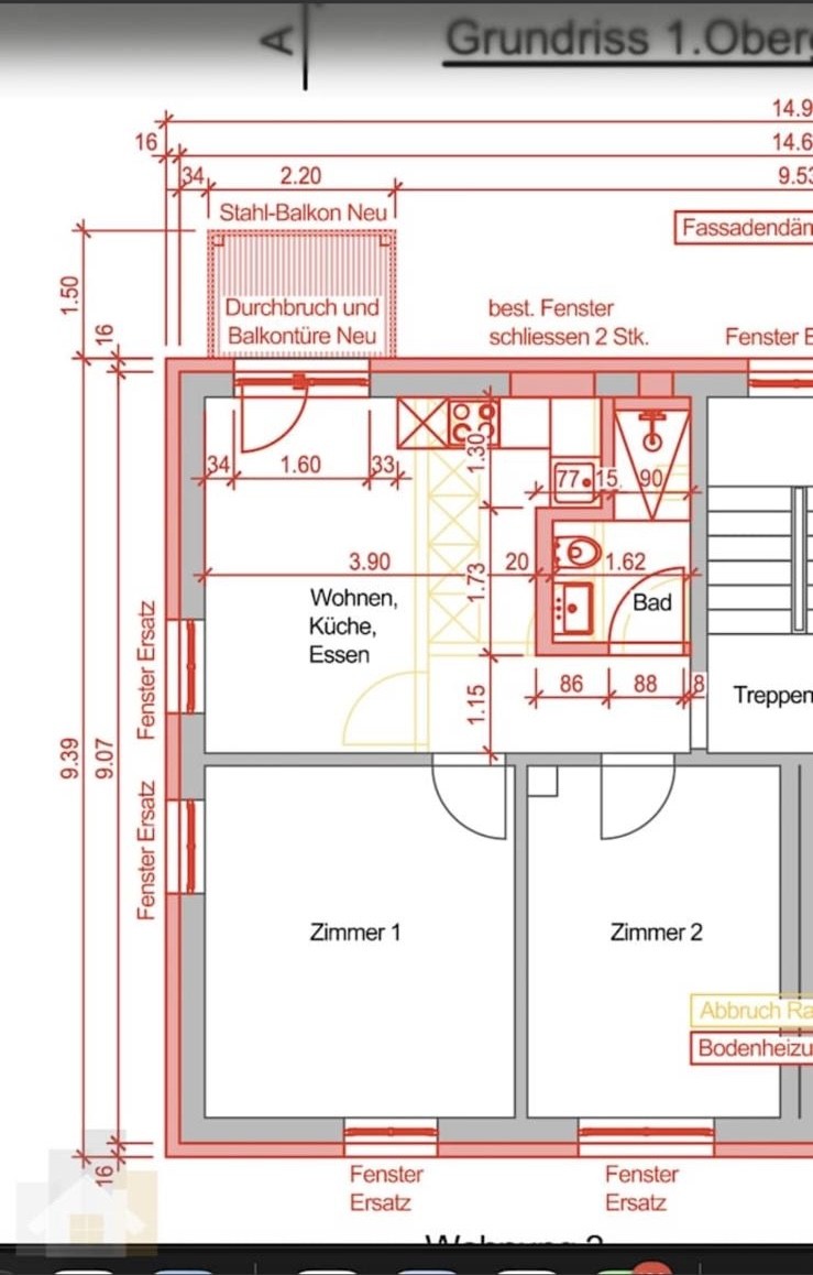 Appartement de 3 ½ pièces