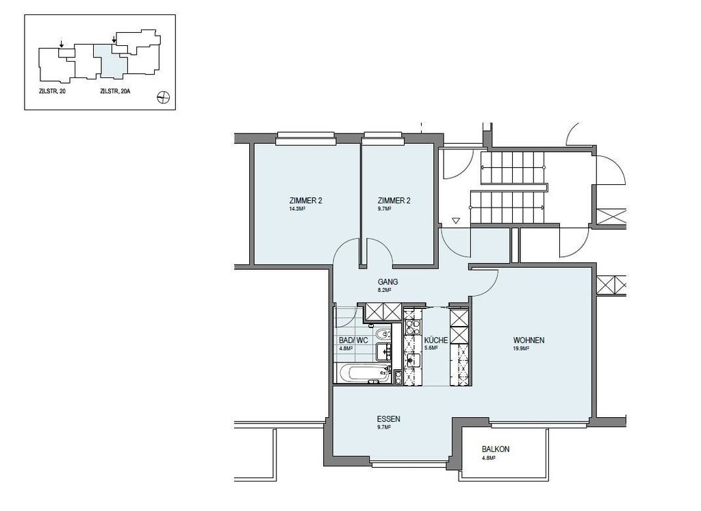 Appartement de 2 ½ pièces
