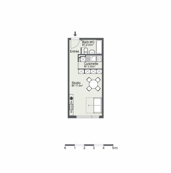 2 ½ rooms apartment