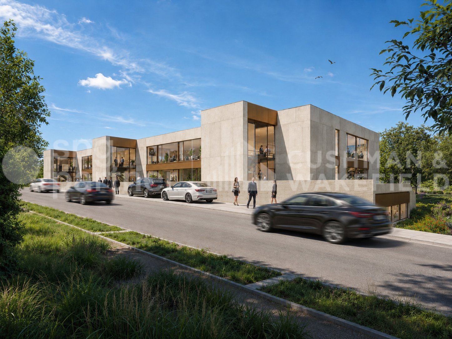 350m² office
