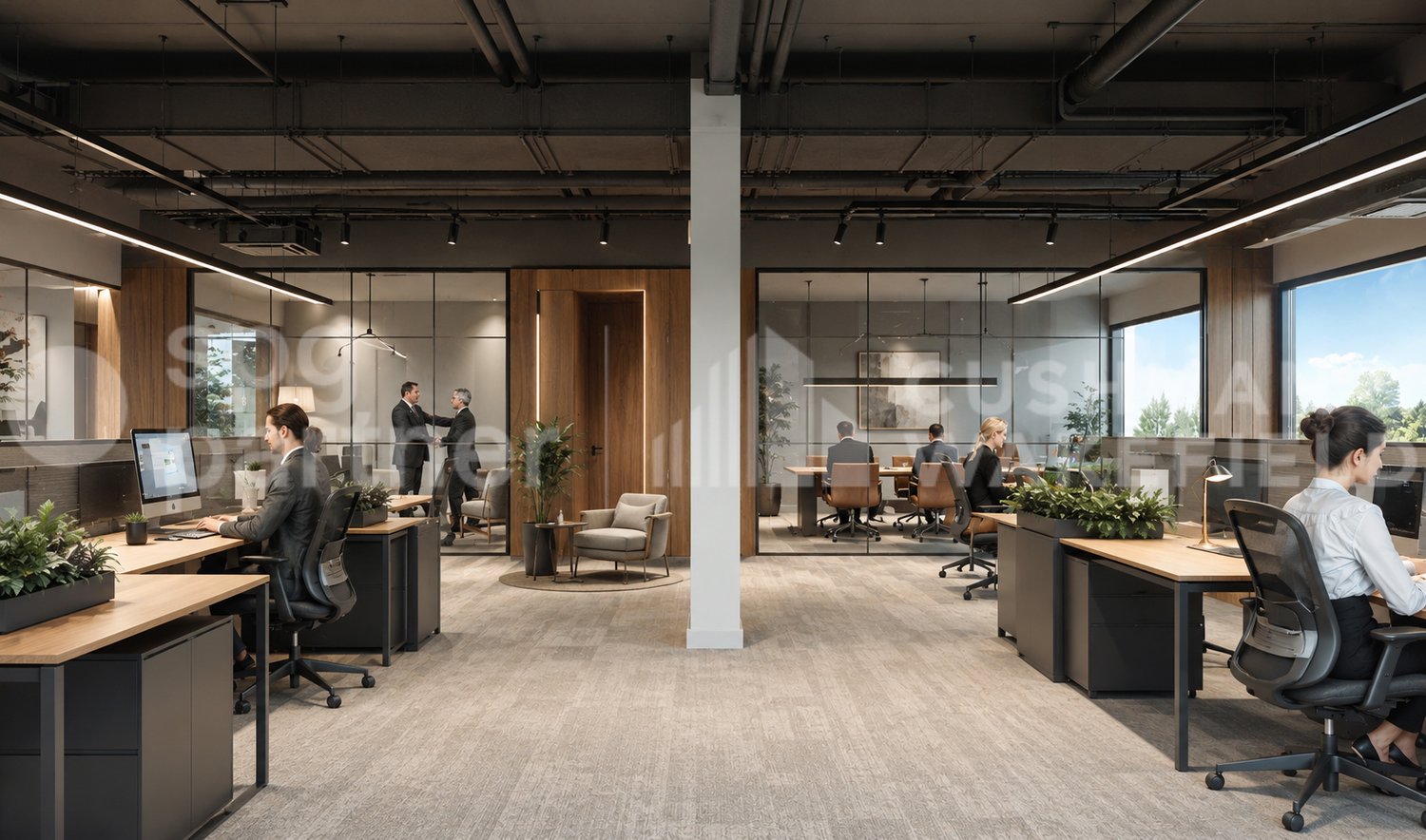 1200m² office, photo 1 of 10