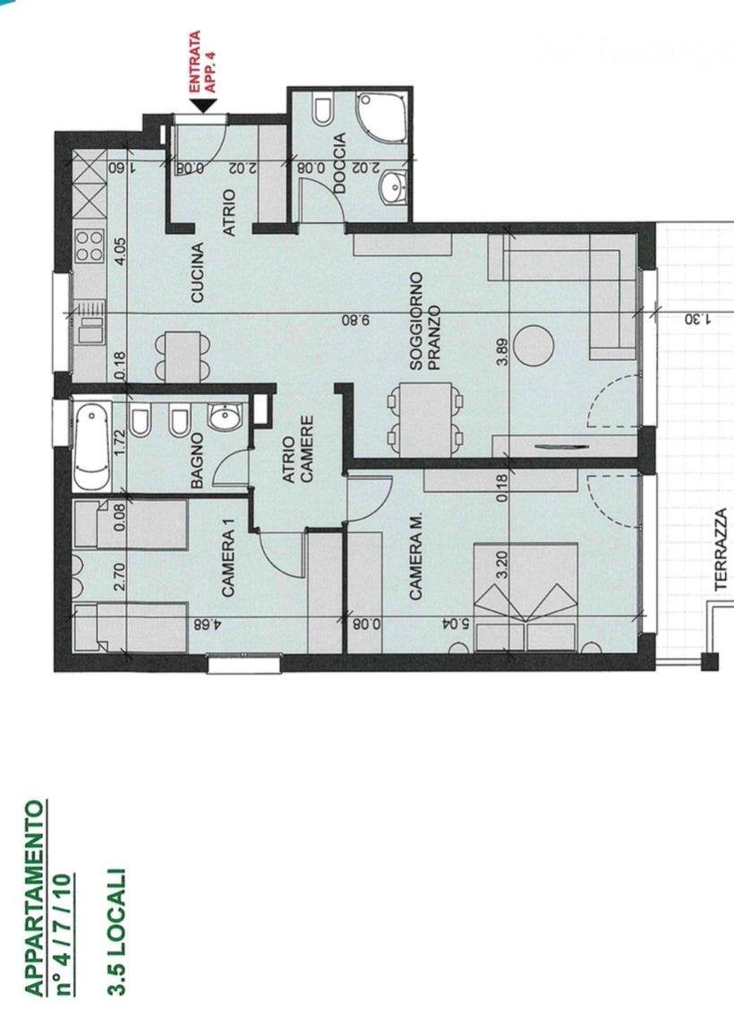 3 ½ rooms apartment