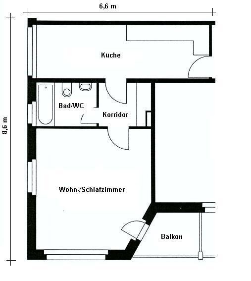 1 ½ rooms apartment, photo 9 of 9